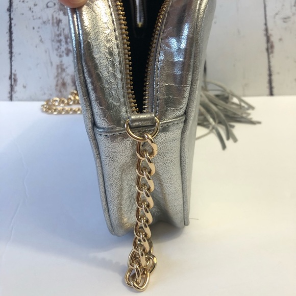 Victoria’s Secret Silver Purse with Gold Chain - Picture 8 of 8